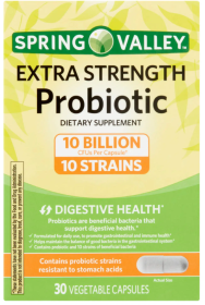 Spring Valley Extra-Strength Probiotic Vegetable Capsules; 30 Count