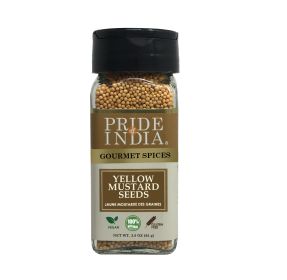 Pride of India ‚Äì Yellow Mustard Seed Whole ‚Äì Pungent & Aromatic ‚Äì Gourmet Indian Spice ‚Äì Add in Salads/Dressings/Chicken/ Meat/Pickles ‚Äì Eas