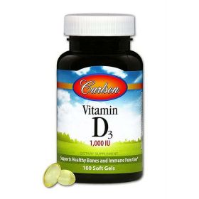 Carlson Vitamin D3 1000 IU, softgels