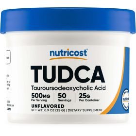 Nutricost Tudca Powder 25 Grams (Tauroursodeoxycholic Acid) Supplement - Gluten Free, Non-GMO