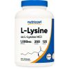 Nutricost L-Lysine 1000mg Supplement, 250 Capsules - 500mg Per Capsule