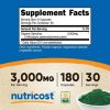 Nutricost Spirulina 3,000mg, 180 Capsules - Supplement Made With Organic Spirulina