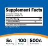 Nutricost Pure L-Leucine Powder 500 Grams - Vegetarian Supplement