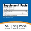 Nutricost L-Arginine Powder (250 Grams) - 5000mg Per Serving; 50 Servings, Health Supplement