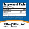 Nutricost Caffeine with L-Theanine Supplement, 100mg of Each, 240 Capsules