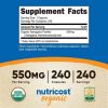 Nutricost Astragalus Capsules 550mg, 240 Capsules - Vegetarian, Non-GMO and Gluten Free Supplement