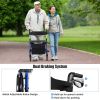 2 In 1 Folding Aluminum Seniors With Seat Rollator Walker